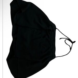 Black Halter Crop Top Medium